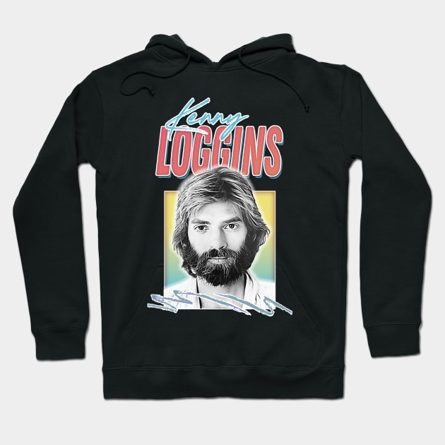 Kenny Loggins / Soft Rock 70s Retro Aesthetic Fan Art Design Hoodie by DankFutura